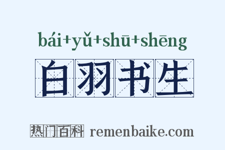 白羽书生是什么意思的图片